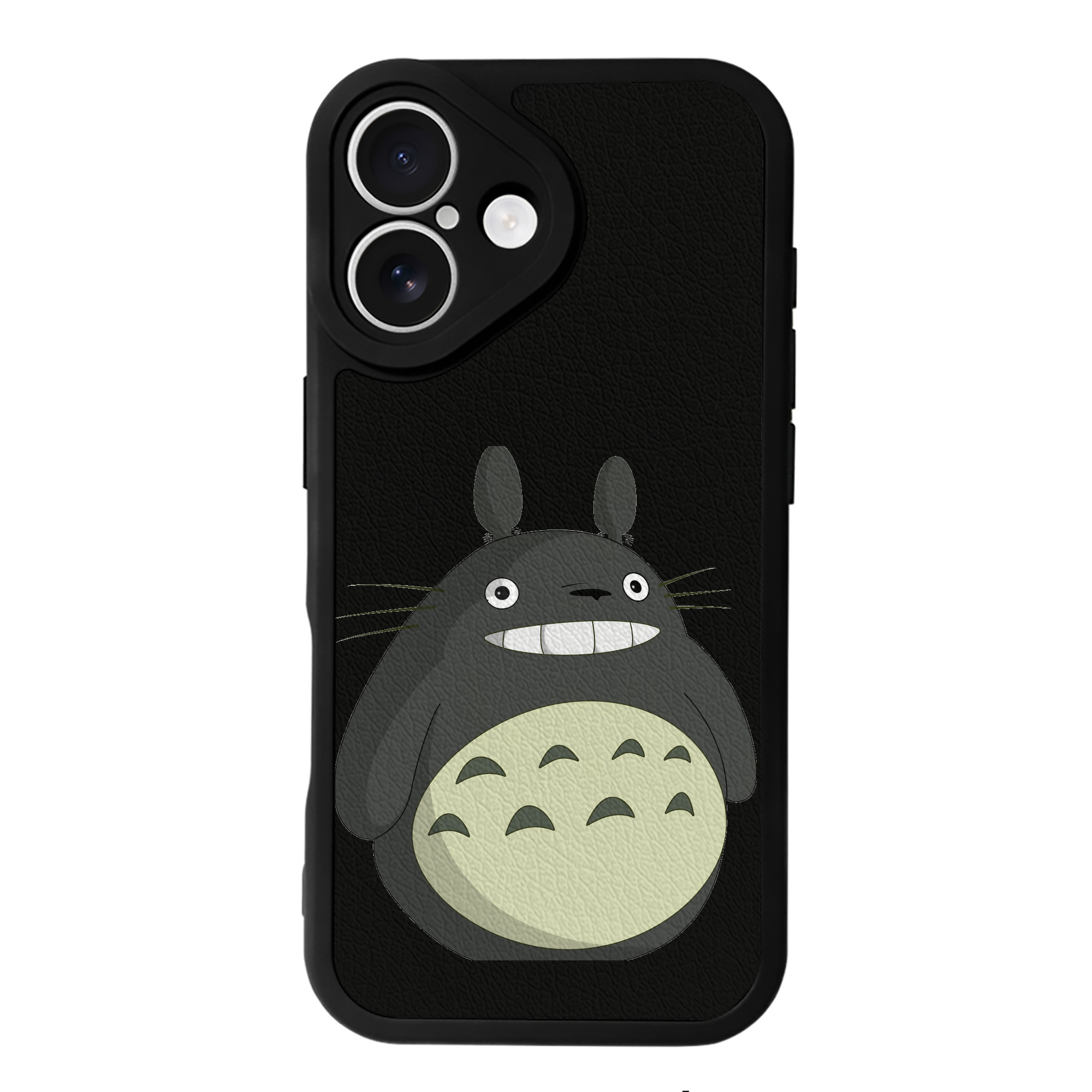 （画像用） となりのトトロ 草壁メイ 草壁サツキ My Neighbor Totoro Satsuki Kusakabe Mei Kusakabe 【iPhone 16シリーズ対応】シリコンスマホケース（レザー調） 材質：シリコン